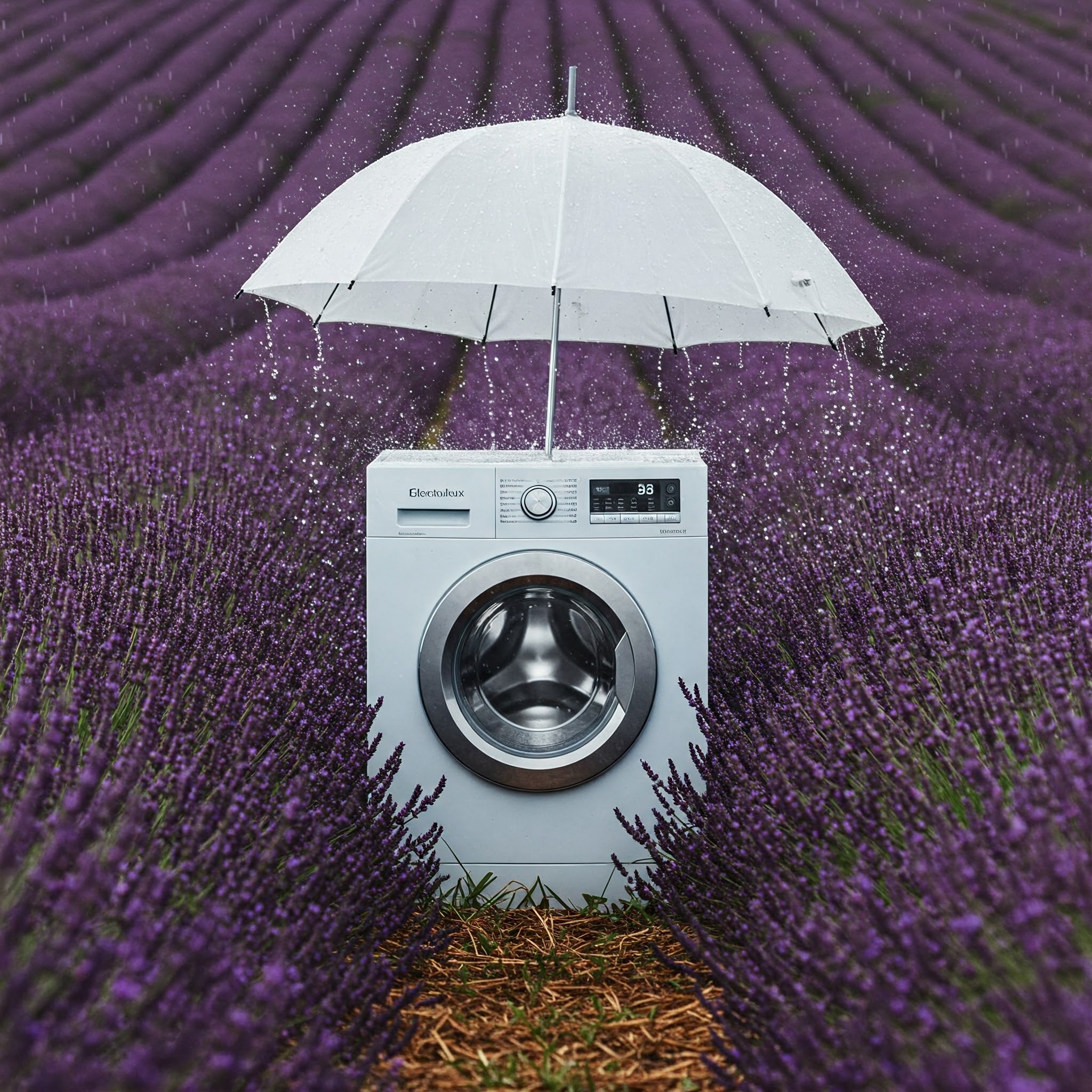 Lavadora día de lluvia